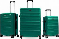 Aga Travel Súprava cestovných kufrov MR4657 Tmavozelená