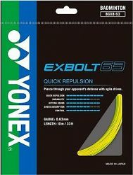 Yonex EXBOLT 63, 0,63 mm, 10 m, YELLOW