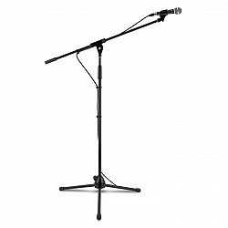Auna KM 02, mikrofónový set, 4-dielny, stojan na mikrofón, svorka, kábel, 5 m