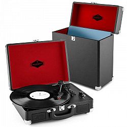 Auna Peggy Sue Record Collector Set black | retro gramofón | kufrík na gramofónové platne