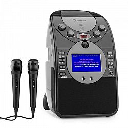 Auna ScreenStar, čierny, karaoke systém, kamera, CD, USB, SD, MP3, vrátane 2 mikrofónov