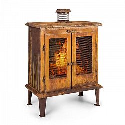 Blumfeldt Flame Locker, ohnisko, vintage záhradný krb, 58 x 30 cm, oceľ, hrdzavý vzhľad