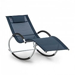 Blumfeldt Westwood Rocking Chair, hojdacie ležadlo, ergonomické, hliníkový rám, tmavomodré