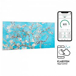 Klarstein Wonderwall Air Art Smart, infračervený ohrievač, 120 x 60 cm, 700 W, aplikácia, mandľový kvet