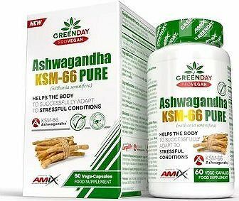 Amix Nutrition ProVegan Ashwagandha KMS-66 Pure, 60 kapsúl