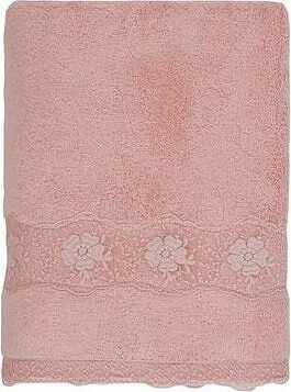 Soft Cotton Uterák Stella s čipkou 50 × 100 cm, ružová rose