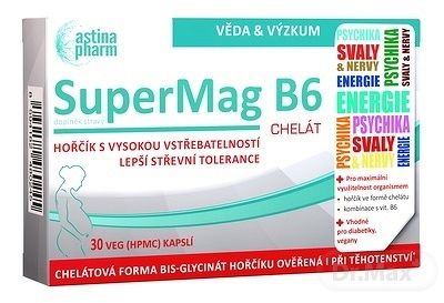 Astina SuperMag B6 CHELÁT 30 kapsúl