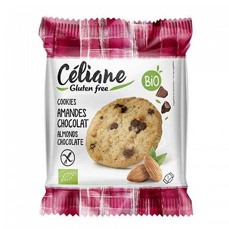 Celiane Gluten free Celiane bezlepkové sušienky s kúskami mandlí a čokolády 50 g
