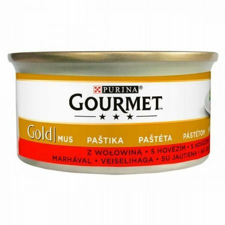 Gourmet Gold Cat jemná paštika hovězí 85 g