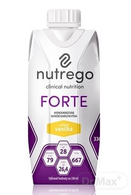 Nutrego FORTE s príchuťou vanilka 12 x 330 ml