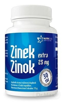 Nutricius Zinek Extra 25 mg 30 tabliet